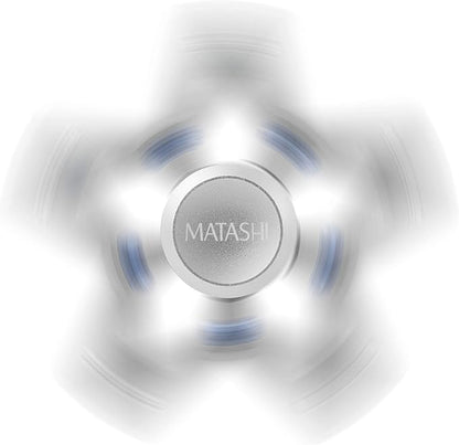 Matashi Hanging Christmas Tree Star Ornament with Matashi Crystals, Christmas Decorations for Holiday Wedding Party Decoration, Tree OrnamentsShiny, Chrome Plated Metal Finish, Ribbons Included