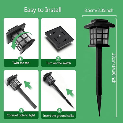 Solar Lights Outdoor,12 Pack LED Solar Garden Lights Waterproof,Auto On/Off Solar Pathway Lights for Landscape,Path,Yard,Patio,Driveway,Walkway Decor