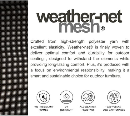 Amazonia Franklin 11-Piece Rectangular Extendable Patio Dining Set | Teak Finish and Weather-Net Technology | Ideal for Outdoors and Indoors