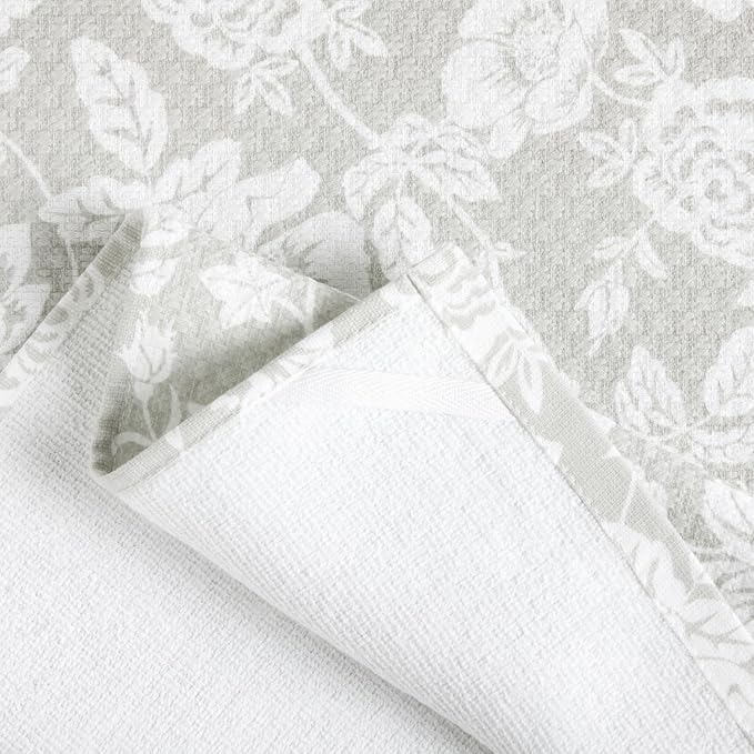 Martha Stewart Kitchen Towels Set of 2 Floral Vine 16x28 Dish Towels