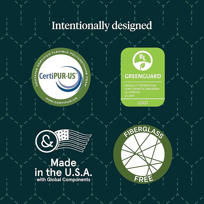 Tuft & Needle - Mint Medium Plush Gel Foam Cal King Mattress - Enhanced Cooling, Responsive Comfort, Pressure Relief and Support, CertiPUR-US, 100-Night Trial, and 10 Year Limited Warranty