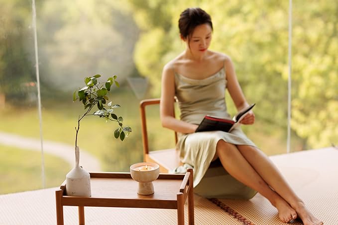 BLUEME Happiness - Yuzu & Ginger, Luxury Candle w/Essential Oils, 3 Wick, Hand-Poured Soy, Cotton Wick, Ceramic