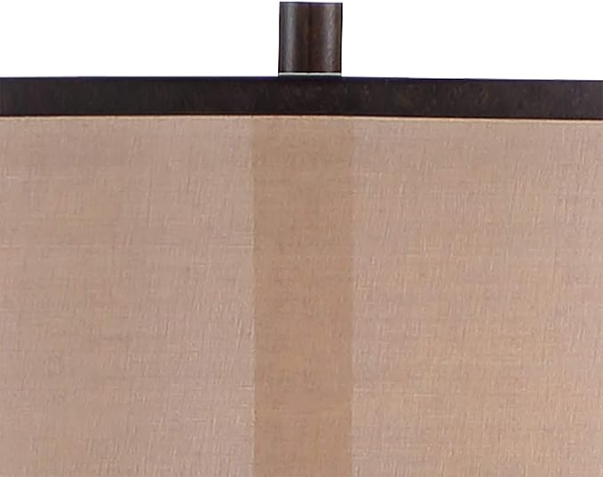Franklin Iron Works Alamo Industrial Rustic Farmhouse Standing Floor Lamp 62" Tall Bronze Sheer Brown Organza Linen Fabric Double Drum Shades for Living Room Reading Bedroom Office House Home Decor