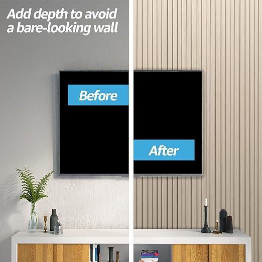 Art3d WPC Wainscoting Panels, 16-Pack 48 x 6 Inch 3D Wall Accents for Interior Wall Decor, Living Room, Bedroom, Oak