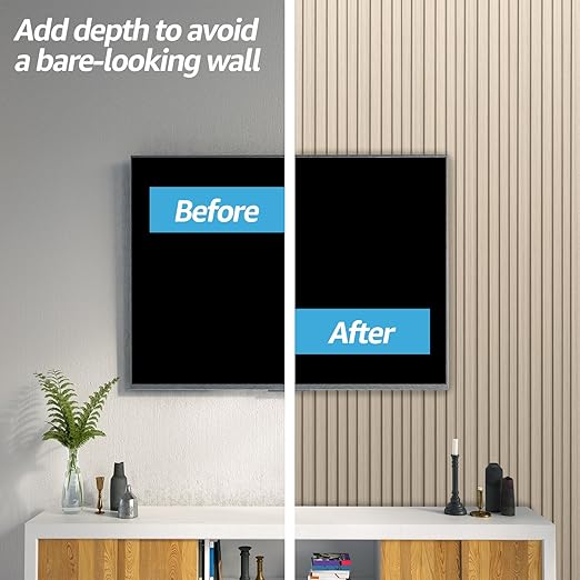 Art3d WPC Slat Wall Panels, 8-Pack 108 x 6 Inch 3D Wall Accents for Interior Wall Decor, Living Room, Bedroom, Oak