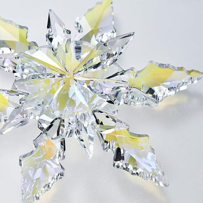 2025 Edition Crystal Snowflake Ornament Christmas Tree Ornament Home Decor Gift (2025-Multicolor)