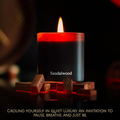 Luxury Scented Candle Gift Set 3-Pack | Champagne, Sandalwood & Amber | Clean Soy Wax | for Women & Men (4.23 oz Each) | 75 Hour Burn Time