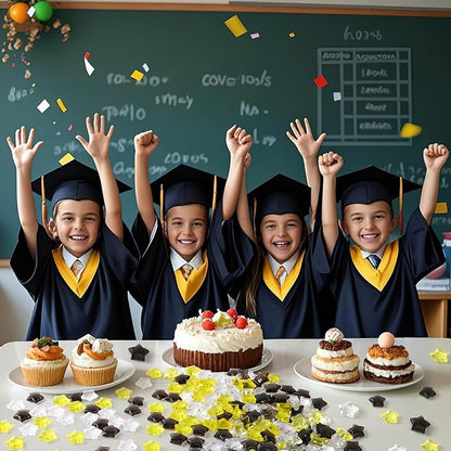 120 Pcs Happy New Years Acrylic Star Translucent Crystals Gems New Year 2026 3D Star Shaped Gems for Vase Filler Ice Rocks, Party Wedding Arts Crafts Decoration (Blak/Gold/Translucent)