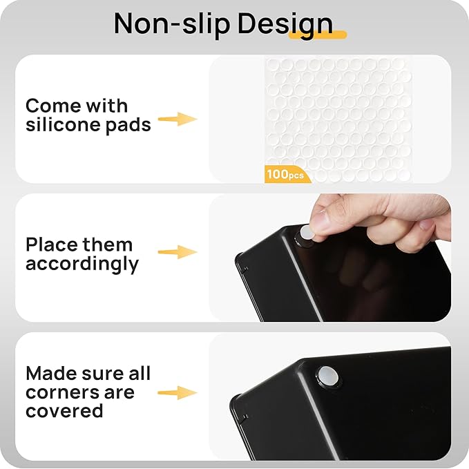 Vtopmart 25 PCS Desk Drawer Organizers Set, 4-Size Versatile Plastic Drawer Organizer Desk Accessories Office Organizers and Storage, Bathroom, Makeup, Vanity, Black