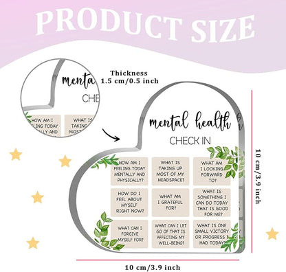 Psychotherapy Office Art Decor, School Therapist Painting Acrylic Heart Gift Psychologist Office Psych Quotes Decorations for Counselor Office Decor, Therapy Anxiety, Counselling Anxiety CBT Counselor