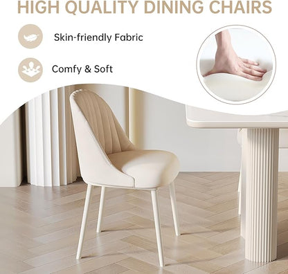 30in White Round Dining Table with 2 Chairs, Space Saving Coffee Table Set for 1-4 People, Sturdy Kitchen Table, Leisure Side Table for Balcony Small Desk