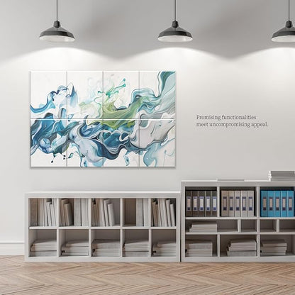 8-Pack Art Acoustic Panels Sound Absorbing Panels, 48x32 Inch Decorative Acoustic Panels, Sound Absorbing Wall Art with Nano Glue for Recording and Home Studio, Office,Conference