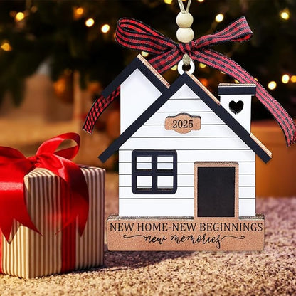 New Home Ornament 2025- Housewarming Gifts New Home, New House New Beginning, House Warming Gift for Women, Couple, homeowners, New Home Gift Ideas - First Home Christmas Ornament 2025