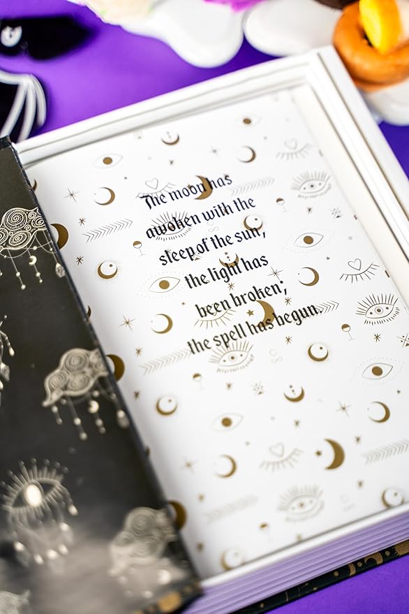 Send A Cake Enchanted Spell Book Gift Box with Flying Bat Surprise – 6 Mini Donuts – Halloween Treats for Kids & Adults, Unique Birthday Gift, Fun Delivery for All Ages