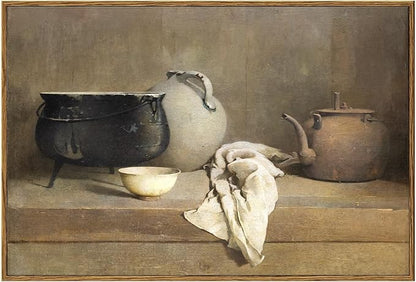 KBKBART Framed Vintage Wall Art, Farmhouse Kitchen Wall Art Prints Country Wall Decor, Vintage Rustic Kitchen Sign Canvas Painting, Kitchen Decor Canvas Wall Art for Dining Room, Bedroom, Living Room, Gallery, Vintage Wall Decor(16"x24")