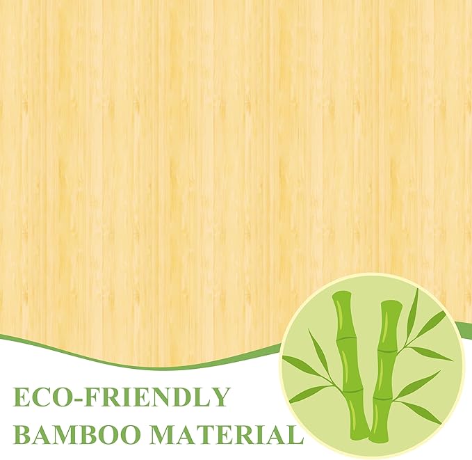 ZIYOO Solid Bamboo Wood Full Size Bed Frame with Headboard, 14 inch Platform Bed Frames Full No Box Spring Needed with Steel Slats, Sturdy and Stable, Easy Assembly, Noise Free