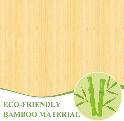 ZIYOO Solid Bamboo Wood Twin XL Bed Frame with Headboard, 14 inch Platform Twin XL Bed Frames No Box Spring Needed with Steel Slats, Sturdy and Stable, Easy Assembly, Noise Free