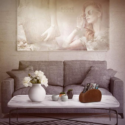 Londo Remote Control Holder with 5 Pockets - Store DVD, Blu-Ray, TV, Roku or Apple TV Remotes - Italian Genuine Leather with Suede Lining - Slim, Compact Living or Bedroom Storage