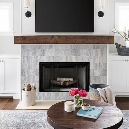 AULIGET 3" x 6" Subway Tile Peel and Stick Backsplash, Thick PVC Stick on Wall Tiles (100, Warm Grey Stone)