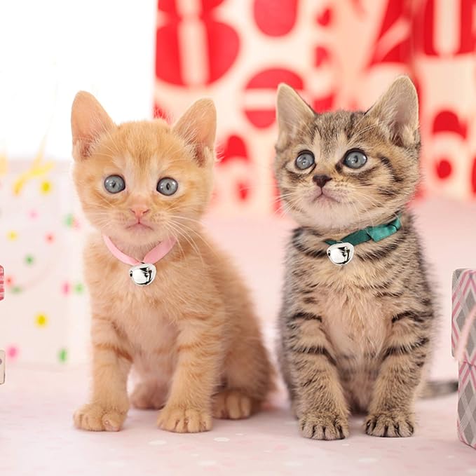 Augshy 120 Pcs 1 Inch/25 mm Christmas Silver Jingle Bells, Craft Bells for Christmas Home Festival Decorations DIY Project