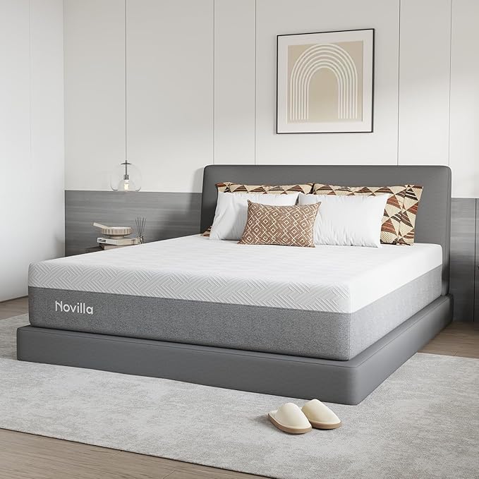 Novilla Mattress Full Size, 14 Inch Gel Memory Foam Mattress Full in a Box for Suppotive, Pressure Relieving & Plush Comfort, Bliss