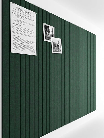 Bumusty Large Felt Bulletin Board 48" x 36" Cork Board Alternative-12 Pack with 70 Safe Removable Adhesive Tabs, Cork Boards for Walls Cork Board for Home Office Classroom Pin Board (Aurora Green)