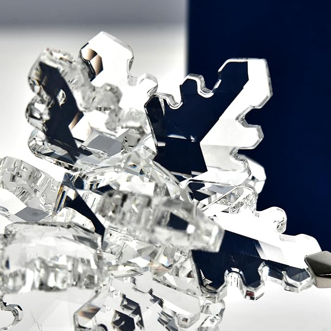 Annual Edition 3D Ornament 2025,Christmas Tree Ornaments Crystal Sun Catcher Home Hanging Decor (3D-Clear)