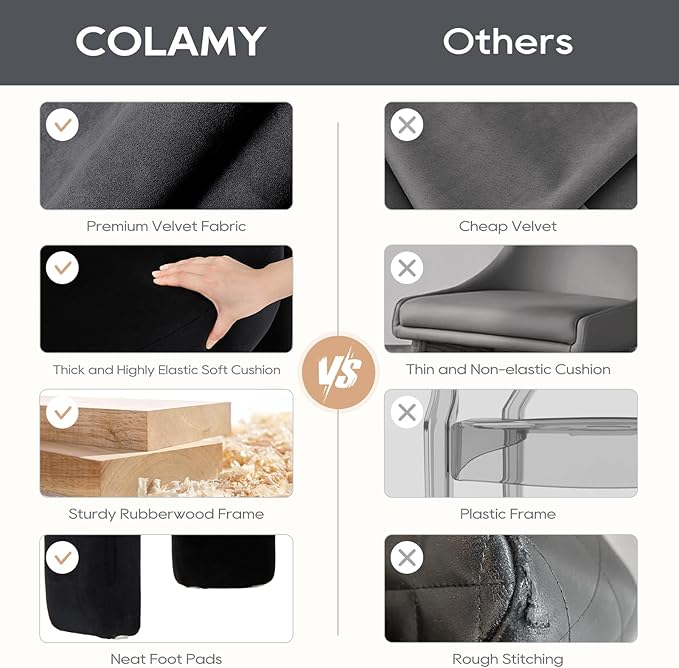 COLAMY Modern Velvet Accent Chairs Set of 2, Upholstered Barrel Chairs, Comfy Side Arm Chairs with 3 Legs for Living Room, Bedroom, Reading, Black