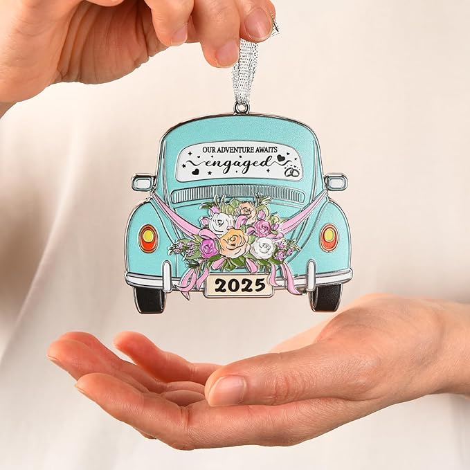 Venhoo Engagement Gifts for Couples 2025, Gift Ideas for Newly Engaged Couples, Happy Engagement Gift for Her, Bride to Be, Just Engaged Gifts for Her, Friends, Women-Metal Hanging Accessory 2025