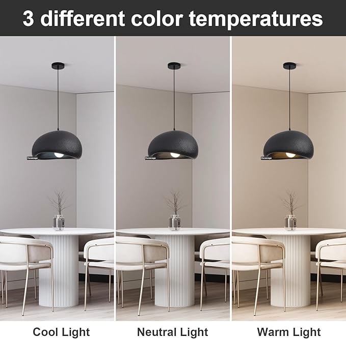 15.7in Wabi Sabi Pendant Lights Kitchen Island Lighting Fixture Ceiling Mount Black Modern Japanese Lamp Japandi Chandelier for Dining Living Room Hallway Bedroom Restaurant Hanging Lamp