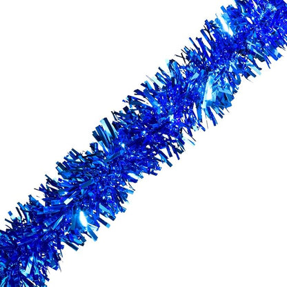 TCDesignerProducts Blue Metallic Twist Garland, Parade Float Decorations, Tinsel Garland, Christmas Garland, Home Décor