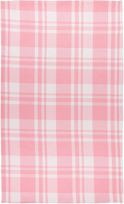 Modern Style Premium Kitchen Tea Towel Super Absorbent Fast Drying Microfiber Pretty Plaid