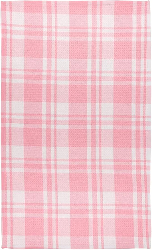 Modern Style Premium Kitchen Tea Towel Super Absorbent Fast Drying Microfiber Pretty Plaid