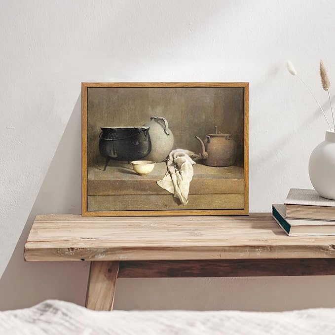 KB KBART Framed Vintage Rustic Kitchen Sign Canvas Painting, Country Wall Decor, Farmhouse Wall Art Prints(9in x 11in) for Multiple Rooms & Gallery