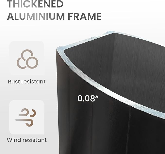 10 X 13 FT Cantilever Patio Umbrella with Base Included Outdoor Heavy Duty Double Top Windproof Rectangle Offset Umbrellas with 360-degree Rotation for Pool Deck Backyard, Foggy Grey