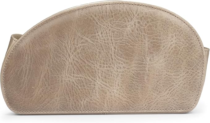 Londo Remote Control Holder with 5 Pockets - Store DVD, Blu-Ray, TV, Roku or Apple TV Remotes - Italian Genuine Leather with Suede Lining - Slim, Compact Living or Bedroom Storage