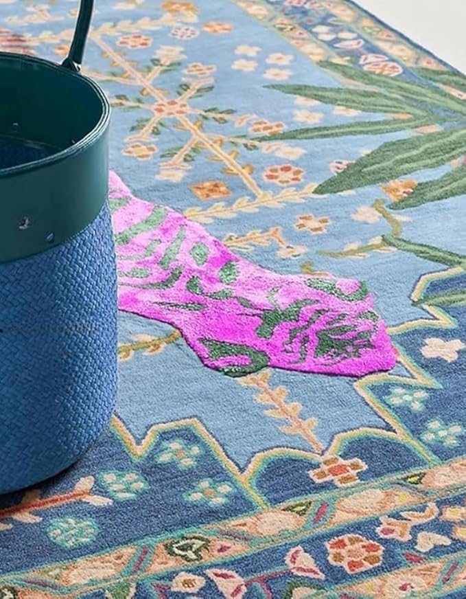 Hand Tufted Modern & Unique Animal Rugs 100% Wool, Soft and Durable Rugs for Your Living Room, Bedroom,Hall Or Any Room (Multi Colour K1, 10 X 14 Feet)