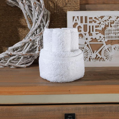 Washcloth Linen Set Premium Original Turkish Cotton, Hotel Quality Face Towels for Bath Towels, White Washcloths Set