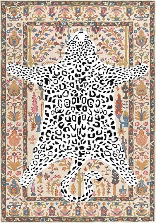 Hand Tufted Modern & Unique Animal Rugs 100% Wool, Soft and Durable Rugs for Your Living Room, Bedroom,Hall Or Any Room (Multi Colour M1, 6 X 9 Feet)