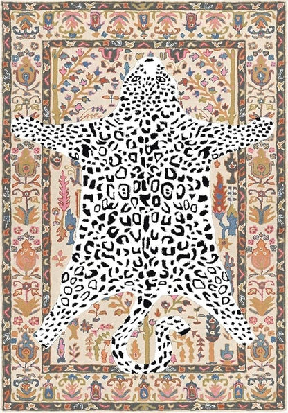 Hand Tufted Modern & Unique Animal Rugs 100% Wool, Soft and Durable Rugs for Your Living Room, Bedroom,Hall Or Any Room (Multi Colour M1, 10 X 14 Feet)