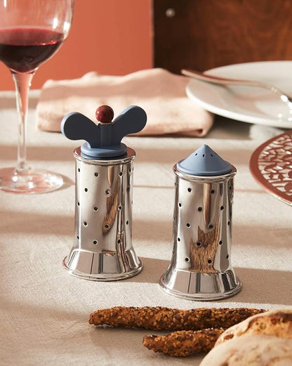 Alessi Michael Graves Salt Shaker - MGSAL, White, 6.3cm diameter, 11.3cm high