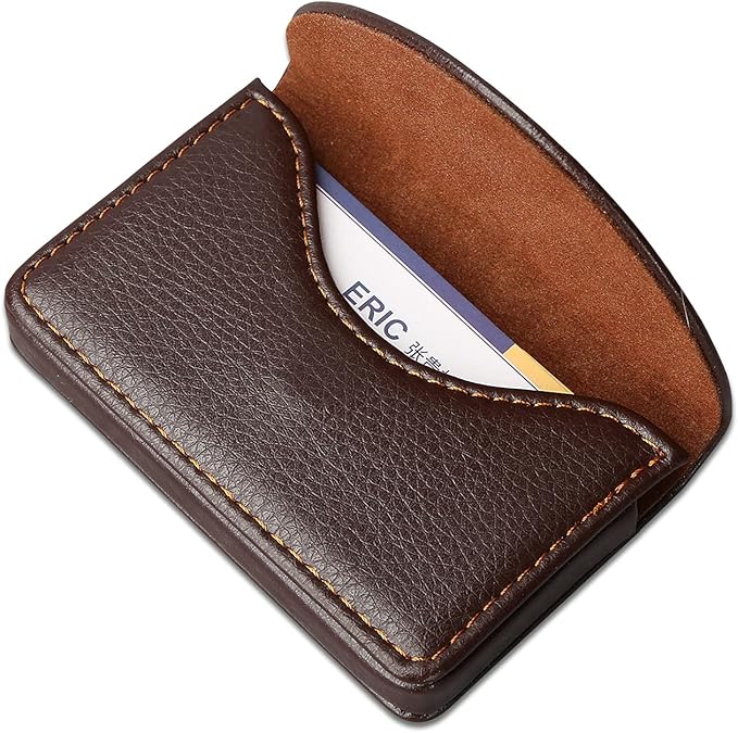 KINGFOM T31-6PCS/SET Desktop Organizer Supplies Set PU Leather Remote Control Collection Holder, Pencil Holder Box, Business Card Holder, Mouse Pad, Sticky Notes Paper and Dispenser