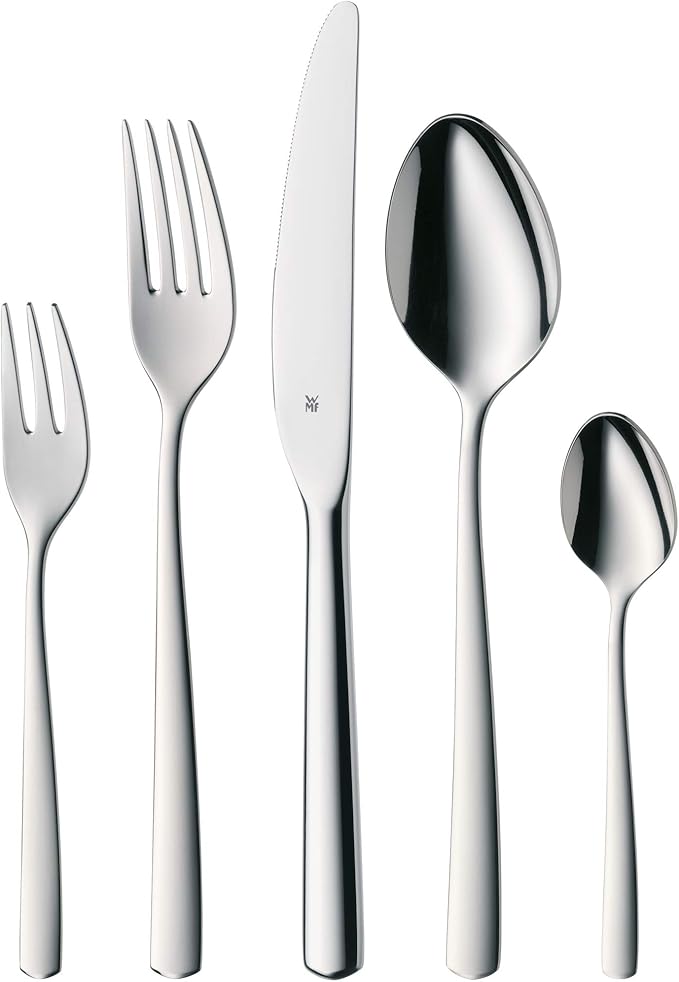 WMF Cutlery Set 30-Pieces for 6 Persons Boston Cromargan 18/10 Stainless Steel Brushed