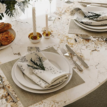 POVISON Round Dining Table for 6, Modern Marble Dining Room Table 59" Pandora Sintered Stone Kitchen Table with Black Carbon Steel Pedestal (Table Only)