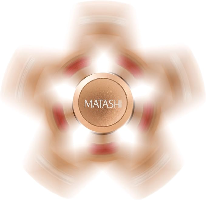 Matashi Rose Gold Hanging Christmas Tree Star Ornament Crystals, Christmas Decorations for Holiday Wedding Party Decoration, Tree Ornaments, Shiny, Metal Finish, Ribbons Included