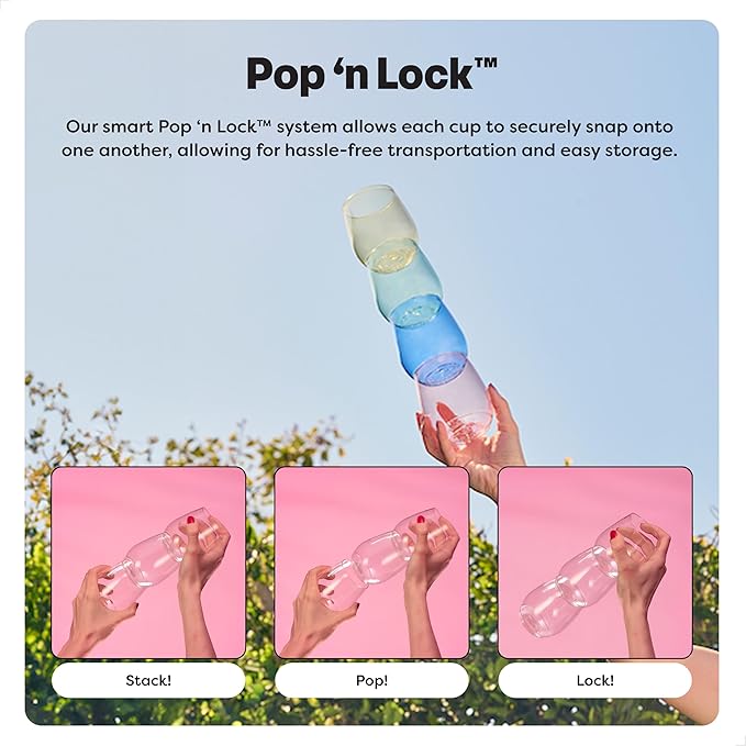 TOSSWARE POP 14oz Vino Set of 252, Recyclable, Unbreakable & Crystal Clear Plastic Wine Glasses