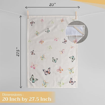 Maison d'Hermine Dish Towels 100% Cotton Absorbent Botanical Fresh Set of 3 Spring Summer
