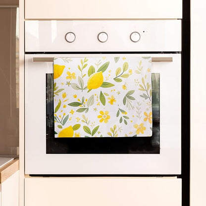 Eunzel Kitchen Tea Towel Quick Dry Microfiber Dish Towels 18x30 Lemon