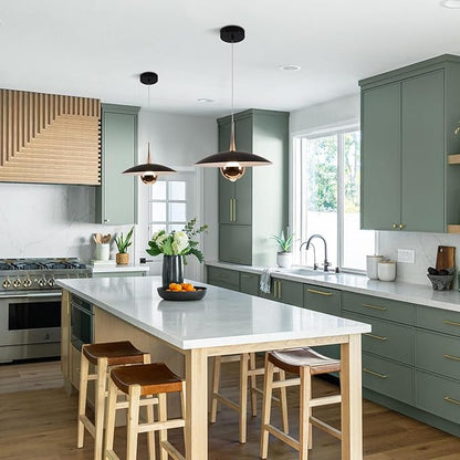 Modern Black Pendant Lighting Fixture Mini Metal Ceiling Light Adjustable Modern Hanging Lamp for Kitchen Bedroom Living Room