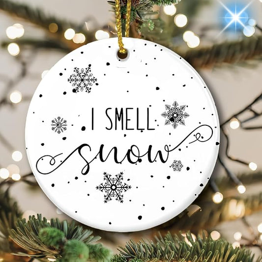 I Smell Snow, Girls Gifts Christmas Ornament, Gifts Women, Christmas Tree Ornament, Friendship Elephant Ornament, Christmas Tree Ornament 2025